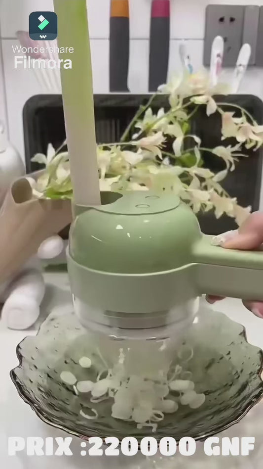 Découpe-Légumes Portable Rechargeable – Rapide, Pratique et Sans Effort